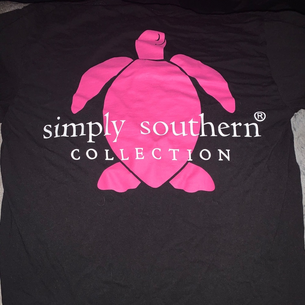 simply southern pink and black long sleeve :)